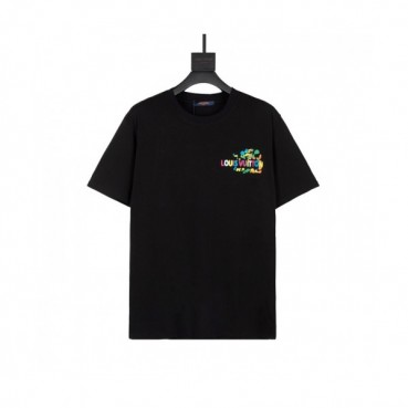 Louis vuitton  Mm/Wm Logo Short Sleeved Tshirts Black - 루이비통 2021 남/녀 로고 반팔티 Lou03400x Size(xs 