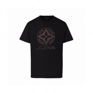 Louis vuitton  Mm/Wm Logo Short Sleeved Tshirts Black - 루이비통 2021 남/녀 로고 반팔티 Lou03395x Size(s 