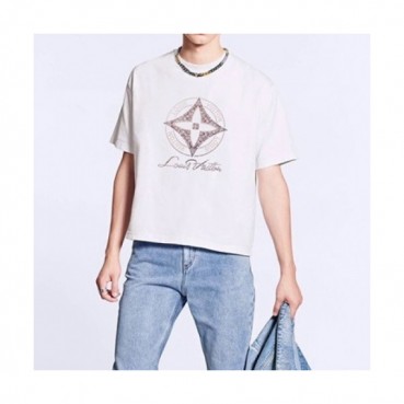 Louis vuitton  Mm/Wm Logo Short Sleeved Tshirts White - 루이비통 2021 남/녀 로고 반팔티 Lou03393x Size(s 