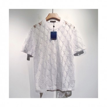 Louis vuitton  Mm/Wm Logo Short Sleeved Tshirts White - 루이비통 2021 남/녀 로고 반팔티 Lou03388x Size(s 