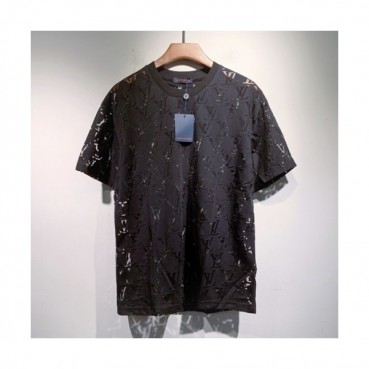 Louis vuitton  Mm/Wm Logo Short Sleeved Tshirts Black - 루이비통 2021 남/녀 로고 반팔티 Lou03388x Size(s 