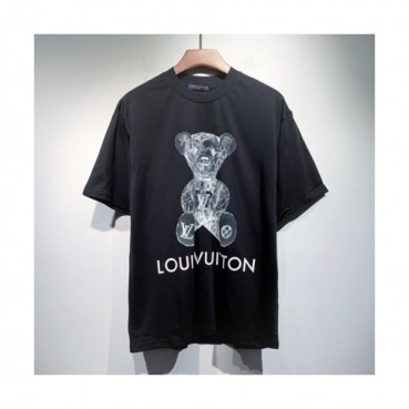 Louis vuitton  Mm/Wm Logo Short Sleeved Tshirts Black - 루이비통 2021 남/녀 로고 반팔티 Lou03386x Size(s 
