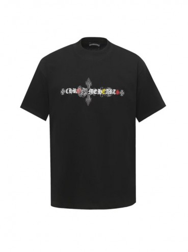 크롬하츠 남성 라운드 반팔티 - Chrom Hearts Mens Round Tshirt 