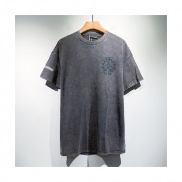 Chrome hearts  Mens Logo Casual Short Sleeved Tshirts Gray - 크롬하츠 2021 남성 로고 캐쥬얼 반팔티 Chr0358x Size(S 