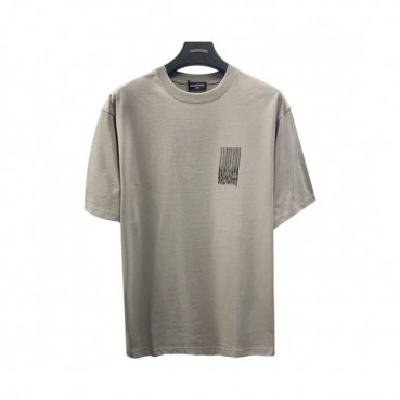 Balenciaga  Mm/Wm Logo Cotton Short Sleeved Tshirts Gray - 발렌시아가 2021 남/녀 로고 코튼 반팔티 Bal01126x Size(xs 