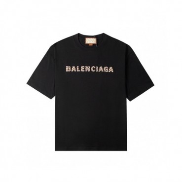 Balenciaga  Mm/Wm Logo Cotton Short Sleeved Tshirts Black - 발렌시아가 2021 남/녀 로고 코튼 반팔티 Bal01121x Size(xs 