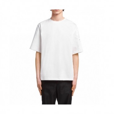 Prada   Mm/Wm Basic Logo Short Sleeved Tshirts White - 프라다 2021 남/녀 베이직 로고 반팔티 Pra02319x Size(s 
