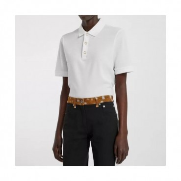 Burberry  Womens Logo Cotton Short Sleeved Tshirts White - 버버리 2021 여성 로고 코튼 반팔티 