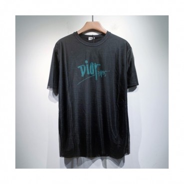 Dior  Mm/Wm Casual Crew-neck Short Sleeved Tshirts Black 