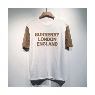 Burberry  Mm/Wm Logo Cotton Short Sleeved Tshirts White - 버버리 2021 남/녀 로고 코튼 반팔티 Bur04017x Size(s 