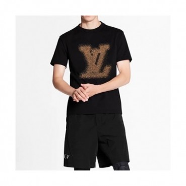 Louis vuitton  Mm/Wm Logo Short Sleeved Tshirts Black - 루이비통 2021 남/녀 로고 반팔티 Lou03368x Size(xs 