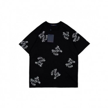 Louis vuitton  Mm/Wm Logo Short Sleeved Tshirts Black - 루이비통 2021 남/녀 로고 반팔티 Lou03365x Size(xs 
