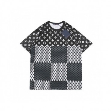 Louis vuitton  Mm/Wm Logo Short Sleeved Tshirts Black - 루이비통 2021 남/녀 로고 반팔티 Lou03361x Size(xs 