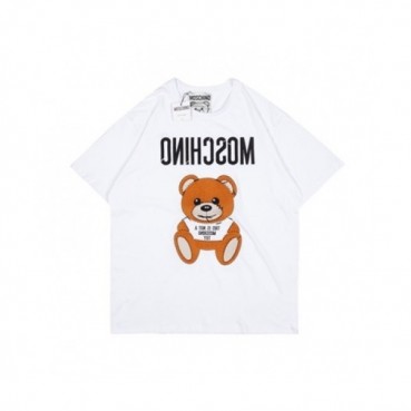 Moschino  Mm/Wm Logo Cotton Short Sleeved Tshirts White - 모스키노 2021 남/녀 로고 코튼 반팔티 Mos0171x Size(xs 