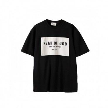 Fear of god  Mm/Wm Minimal Cotton Short Sleeved Tshirts Black - 피어오브갓 2021 남/녀 미니멀 코튼 반팔티 Fea0306x Size(s 
