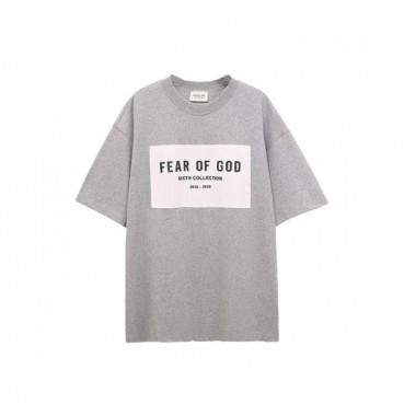 Fear of god  Mm/Wm Minimal Cotton Short Sleeved Tshirts Gray - 피어오브갓 2021 남/녀 미니멀 코튼 반팔티 Fea0305x Size(s 