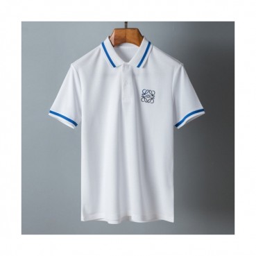 Loewe  Mens Smile Short Sleeved Tshirts White - 로에베 2021 남성 폴로 반팔티 Loe0456x Size(m 