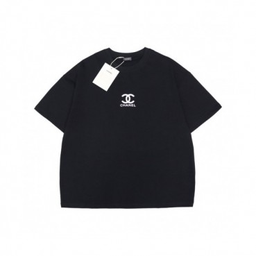 Chanel  Mm/Wm 'CC' Logo Cotton Short Sleeved Tshirts Black - 샤넬 2021 남/녀 'CC'로고 코튼 반팔티 Cnl0723x Size(s 
