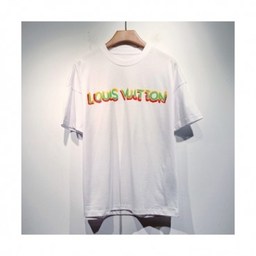 Louis vuitton  Mm/Wm Logo Short Sleeved Tshirts White - 루이비통 2021 남/녀 로고 반팔티 Lou03351x Size(s 
