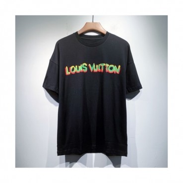 Louis vuitton  Mm/Wm Logo Short Sleeved Tshirts Black - 루이비통 2021 남/녀 로고 반팔티 Lou03350x Size(s 