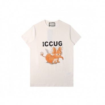 Gucci  Mm/Wm Logo Short Sleeved Tshirts Ivory - 구찌 2021 남/녀 로고 반팔티 Guc03835x Size(s 