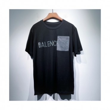 Balenciaga  Mm/Wm Logo Cotton Short Sleeved Tshirts Black - 발렌시아가 2021 남/녀 로고 코튼 반팔티 Bal01112x Size(s 