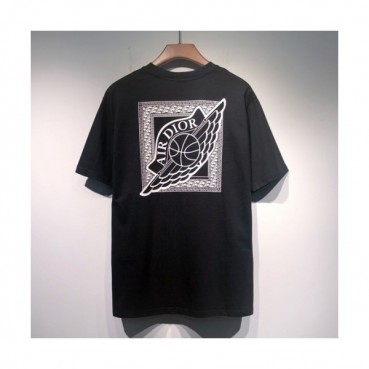 Dior  Mm/Wm Casual Crew-neck Short Sleeved Tshirts Black 