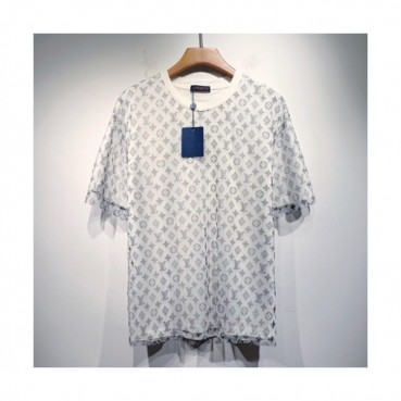 Louis vuitton  Mm/Wm Logo Short Sleeved Tshirts White - 루이비통 2021 남/녀 로고 반팔티 Lou03347x Size(s 
