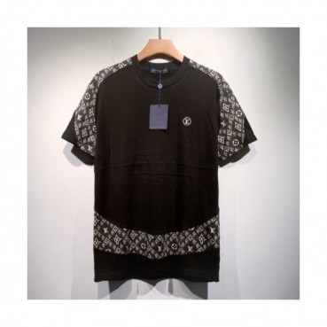 Louis vuitton  Mm/Wm Logo Short Sleeved Tshirts Black - 루이비통 2021 남/녀 로고 반팔티 Lou03343x Size(s 