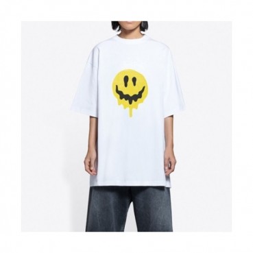 Balenciaga  Mm/Wm Logo Cotton Short Sleeved Tshirts White - 발렌시아가 2021 남/녀 로고 코튼 반팔티 Bal01108x Size(xs 