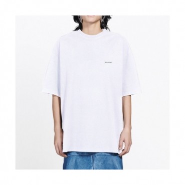 Balenciaga  Mm/Wm Logo Cotton Short Sleeved Tshirts White - 발렌시아가 2021 남/녀 로고 코튼 반팔티 Bal01103x Size(xs 