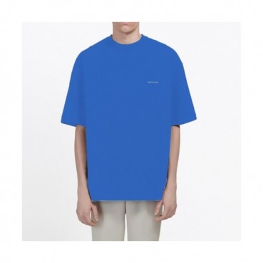 Balenciaga  Mm/Wm Logo Cotton Short Sleeved Tshirts Blue - 발렌시아가 2021 남/녀 로고 코튼 반팔티 Bal01102x Size(xs 