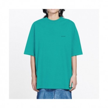 Balenciaga  Mm/Wm Logo Cotton Short Sleeved Tshirts Green - 발렌시아가 2021 남/녀 로고 코튼 반팔티 Bal01101x Size(xs 
