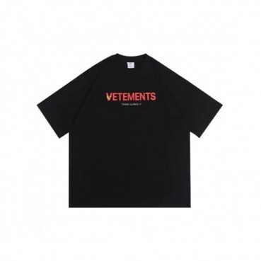[매장판]Vetements  Mm/Wm Printing Logo Cotton Short Sleeved Oversize Tshirts Black - 베트멍 2021 남/녀 프린팅 로고 코튼 오버사이즈 반팔티 Vet0161x Size(xs 