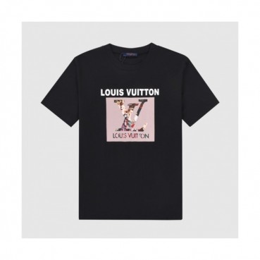 Louis vuitton  Mm/Wm Logo Short Sleeved Tshirts Black - 루이비통 2021 남/녀 로고 반팔티 Lou03342x Size(xs 