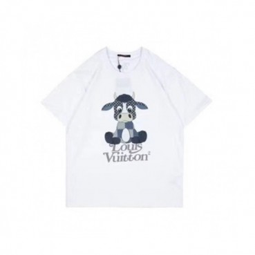 Louis vuitton  Mm/Wm Logo Short Sleeved Tshirts White - 루이비통 2021 남/녀 로고 반팔티 Lou03337x Size(xs 