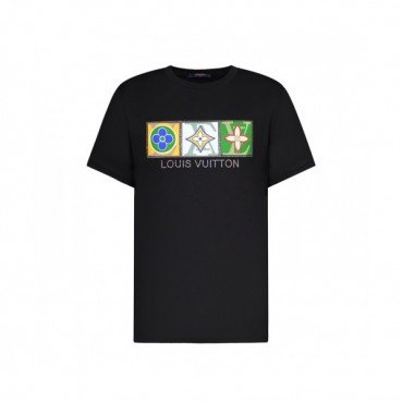 Louis vuitton  Mm/Wm Logo Short Sleeved Tshirts Black - 루이비통 2021 남/녀 로고 반팔티 Lou03327x Size(s 
