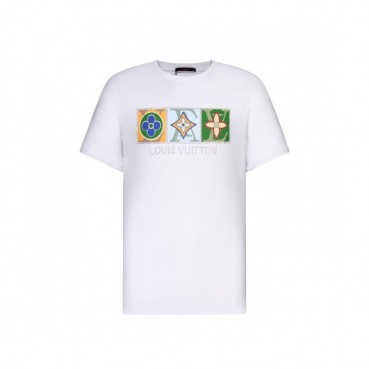 Louis vuitton  Mm/Wm Logo Short Sleeved Tshirts White - 루이비통 2021 남/녀 로고 반팔티 Lou03328x Size(s 