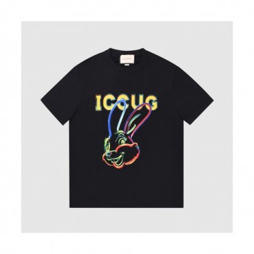 Gucci  Mm/Wm Logo Short Sleeved Tshirts Black - 구찌 2021 남/녀 로고 반팔티 Guc03831x Size(xs 