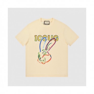 Gucci  Mm/Wm Logo Short Sleeved Tshirts Ivory - 구찌 2021 남/녀 로고 반팔티 Guc03830x Size(s 