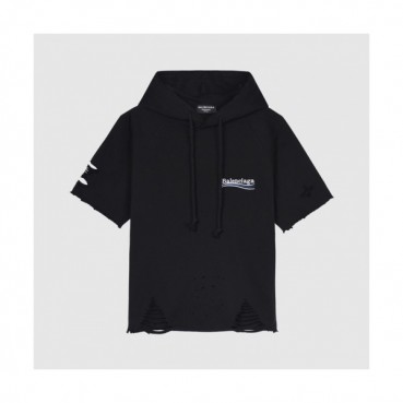 Balenciaga  Mm/Wm Logo Cotton Short Sleeved Tshirts Black - 발렌시아가 2021 남/녀 로고 코튼 반팔티 Bal01095x Size(xs 