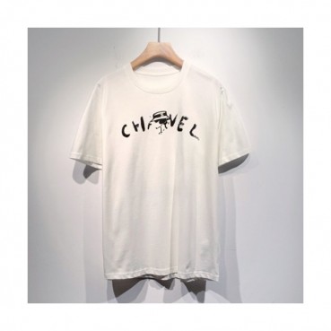 Chanel  Mm/Wm 'CC' Logo Cotton Short Sleeved Tshirts White - 샤넬 2021 남/녀 'CC'로고 코튼 반팔티 Cnl0719x Size(s 