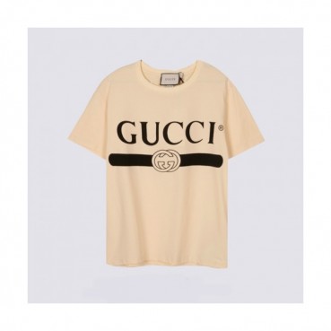 Gucci  Mm/Wm Logo Short Sleeved Tshirts Ivory - 구찌 2021 남/녀 로고 반팔티 Guc03828x Size(s 