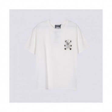 Moschino  Mm/Wm Logo Cotton Short Sleeved Tshirts White - 모스키노 2021 남/녀 로고 코튼 반팔티 Mos0169x Size(s 