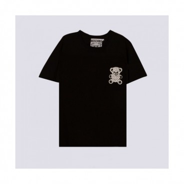 Moschino   Mm/Wm Logo Cotton Short Sleeved Tshirts Black - 모스키노 2021 남/녀 로고 코튼 반팔티 Mos0168x Size(s 