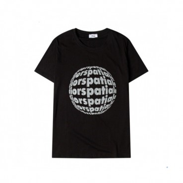 Dior  Mm/Wm Casual Crew-neck Short Sleeved Tshirts Black 