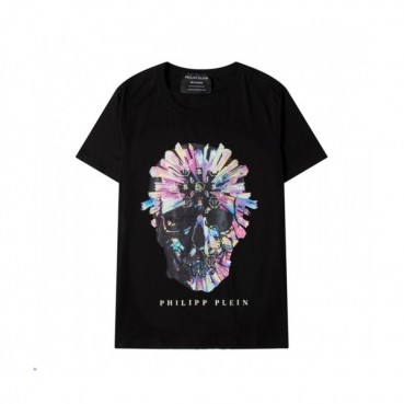 Philipp Plein Mens Logo Cotton Short Sleeved Tshirts Black - 필립플레인 2021 남성 로고 코튼 반팔티 Phi0142x Size(s 