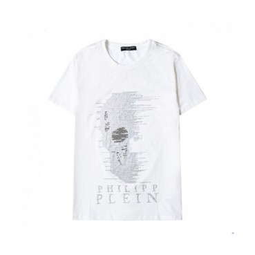 Philipp Plein Mens Logo Cotton Short Sleeved Tshirts White - 필립플레인 2021 남성 로고 코튼 반팔티 Phi0141x Size(s 