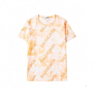 Balenciaga  Mm/Wm Logo Cotton Short Sleeved Tshirts Yellow - 발렌시아가 2021 남/녀 로고 코튼 반팔티 Bal01090x Size(s 