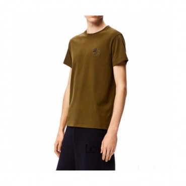 Loewe  Mens Smile Short Sleeved Tshirts Burgundy - 로에베 2021 남성 폴로 반팔티 Loe0446x Size(s 